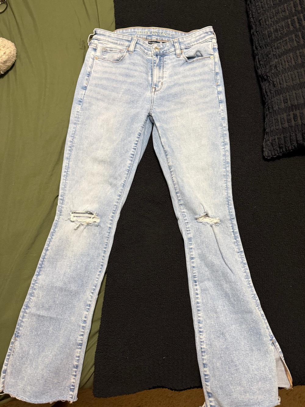 AE kick bootcut jeans.